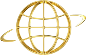 Startseite gold metal globe icon go to web symbol icon website homepage icon 3d rendering free png removebg preview