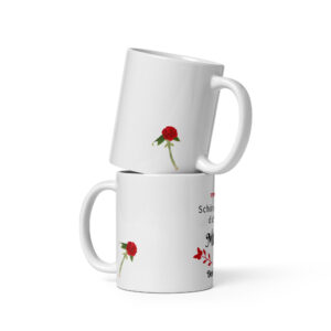 Startseite weiße, glänzende tasse